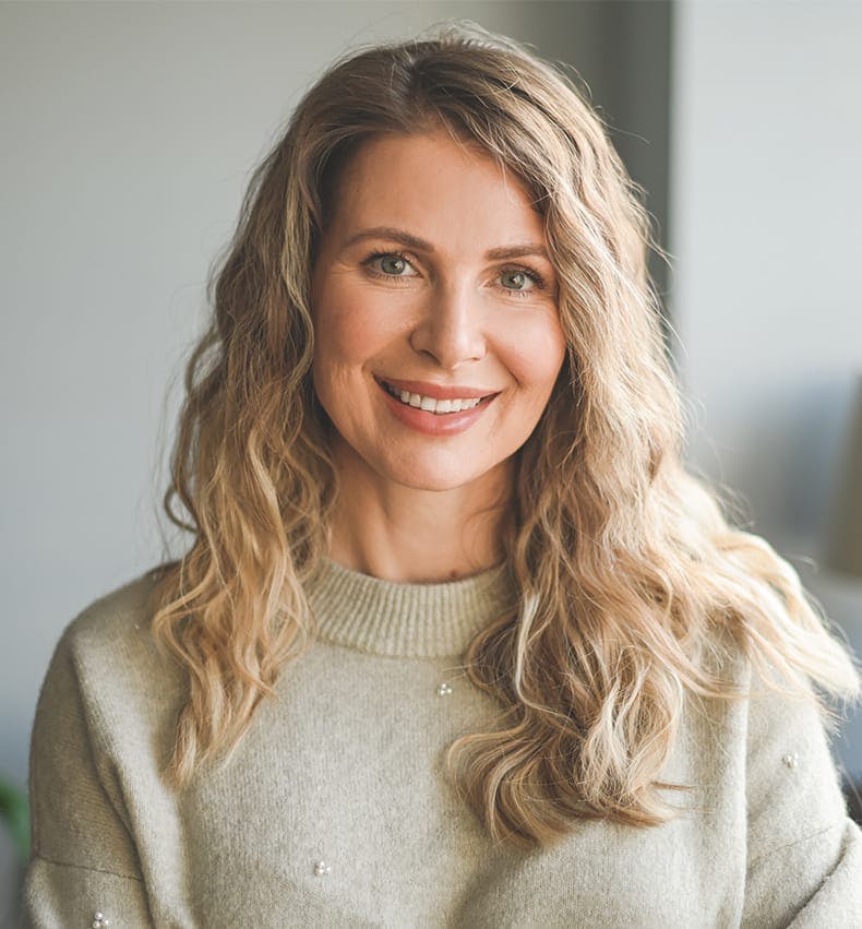 Woman in sweater