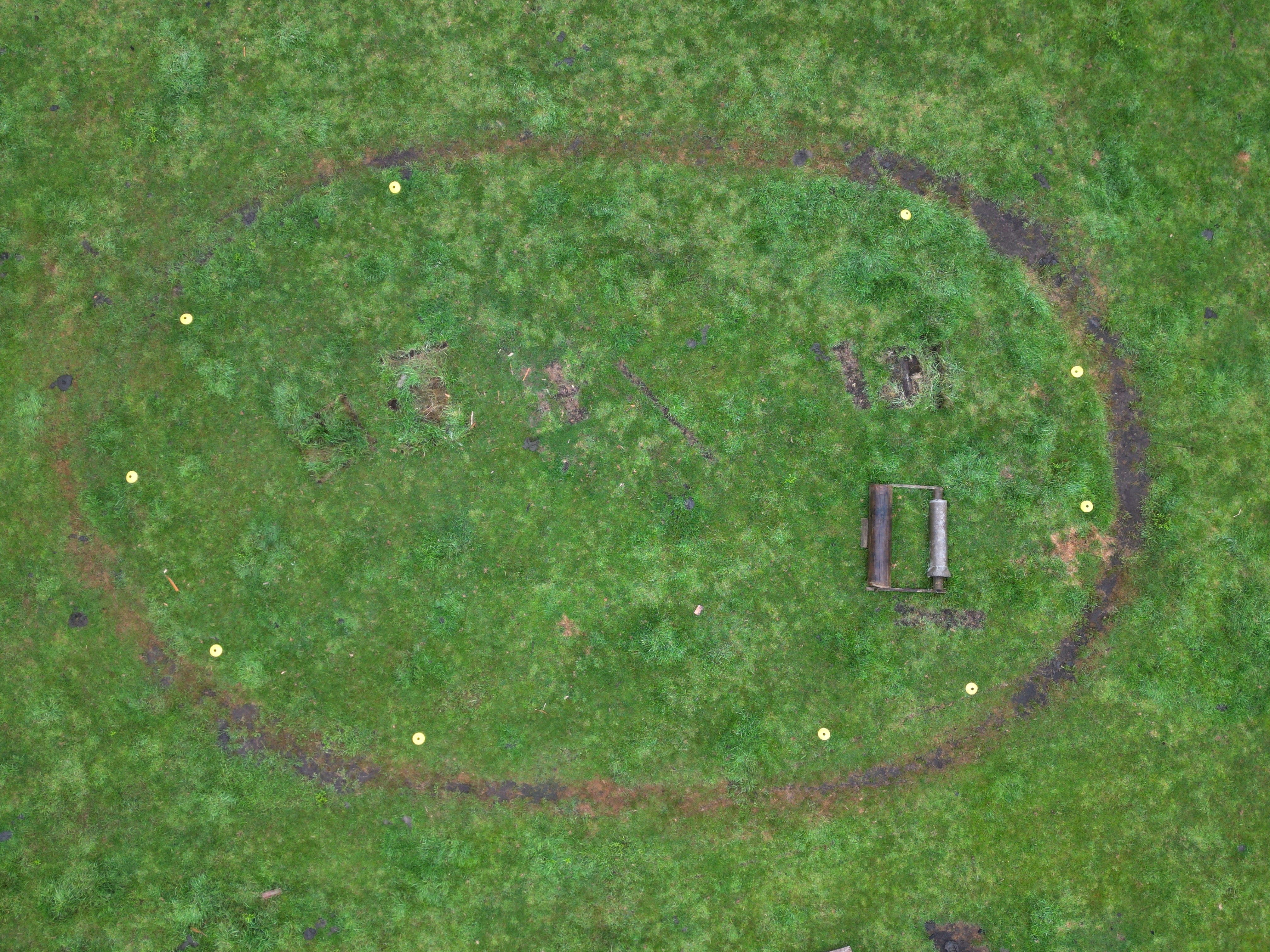 Birds eye view of The Oval track