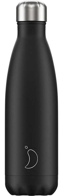 Chilly's Bottles Monochrome Black | Reusable Water Bottles