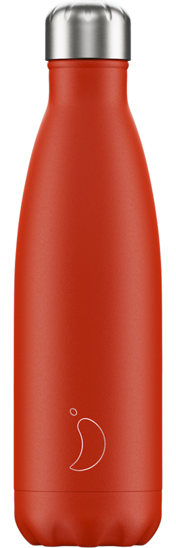 Bouteille inox isotherme 500ml Chilly's Bottle serie 2 plum red sport  randonnée yoga - Escale Sensorielle