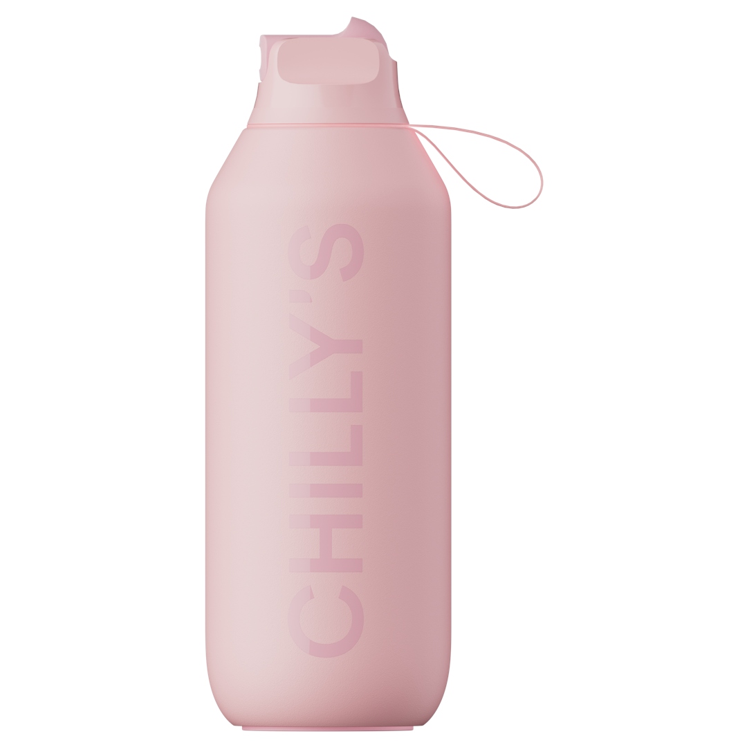 Series 2 Flip Blush - Pink Water Bottle with Straw - Chilly’s
