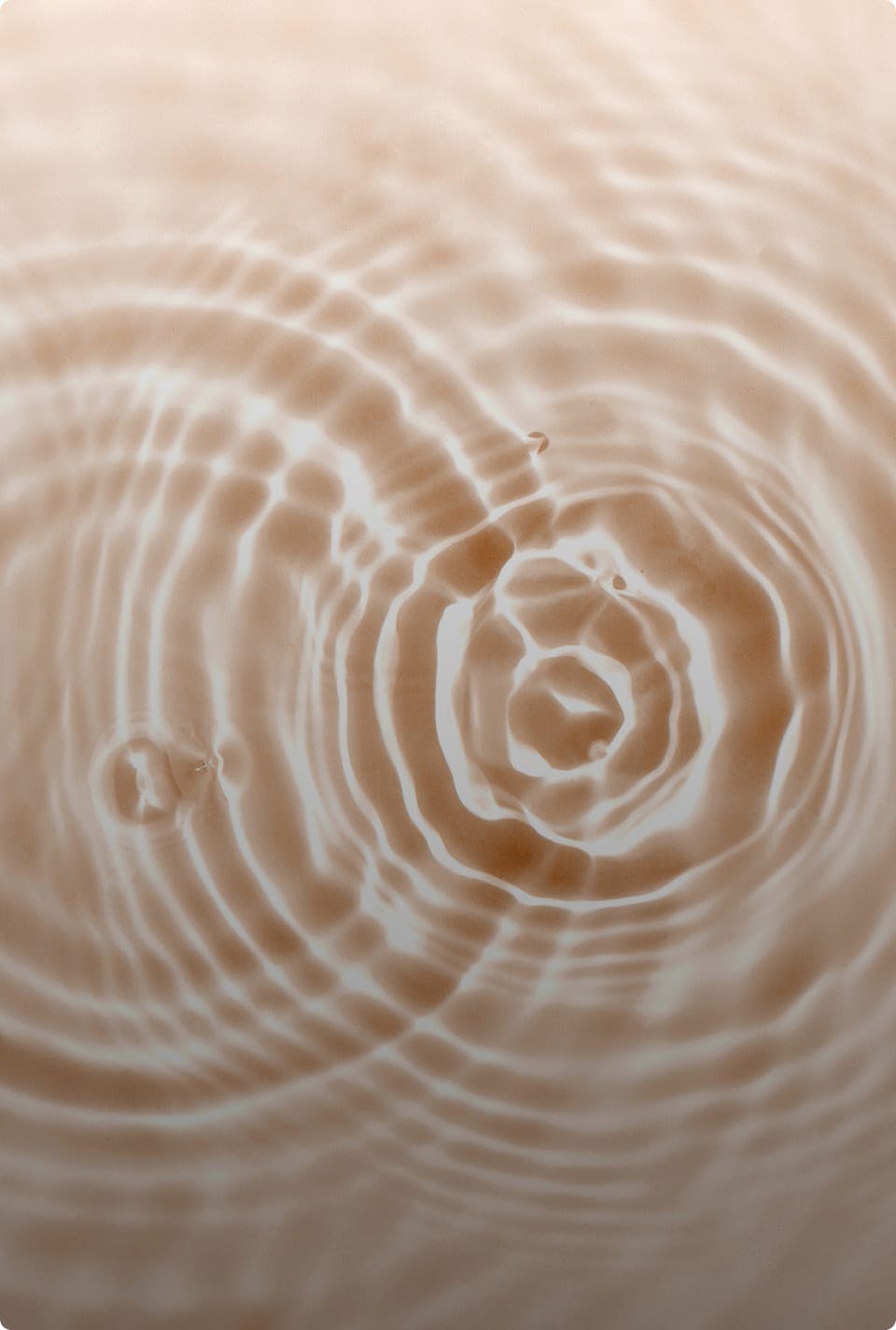 Ripples from two stones dropped in water