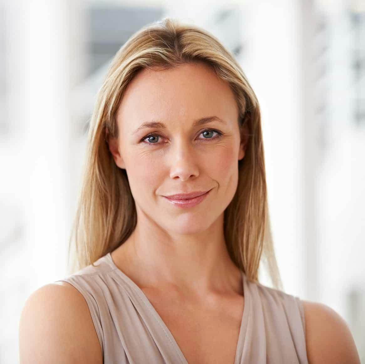 woman with blonde hair