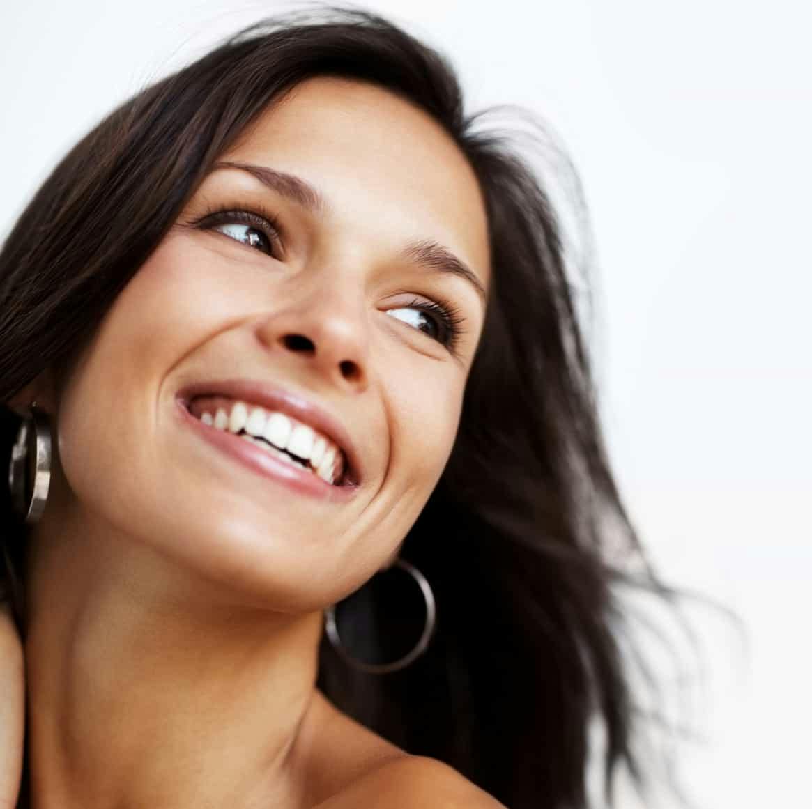 woman smiling
