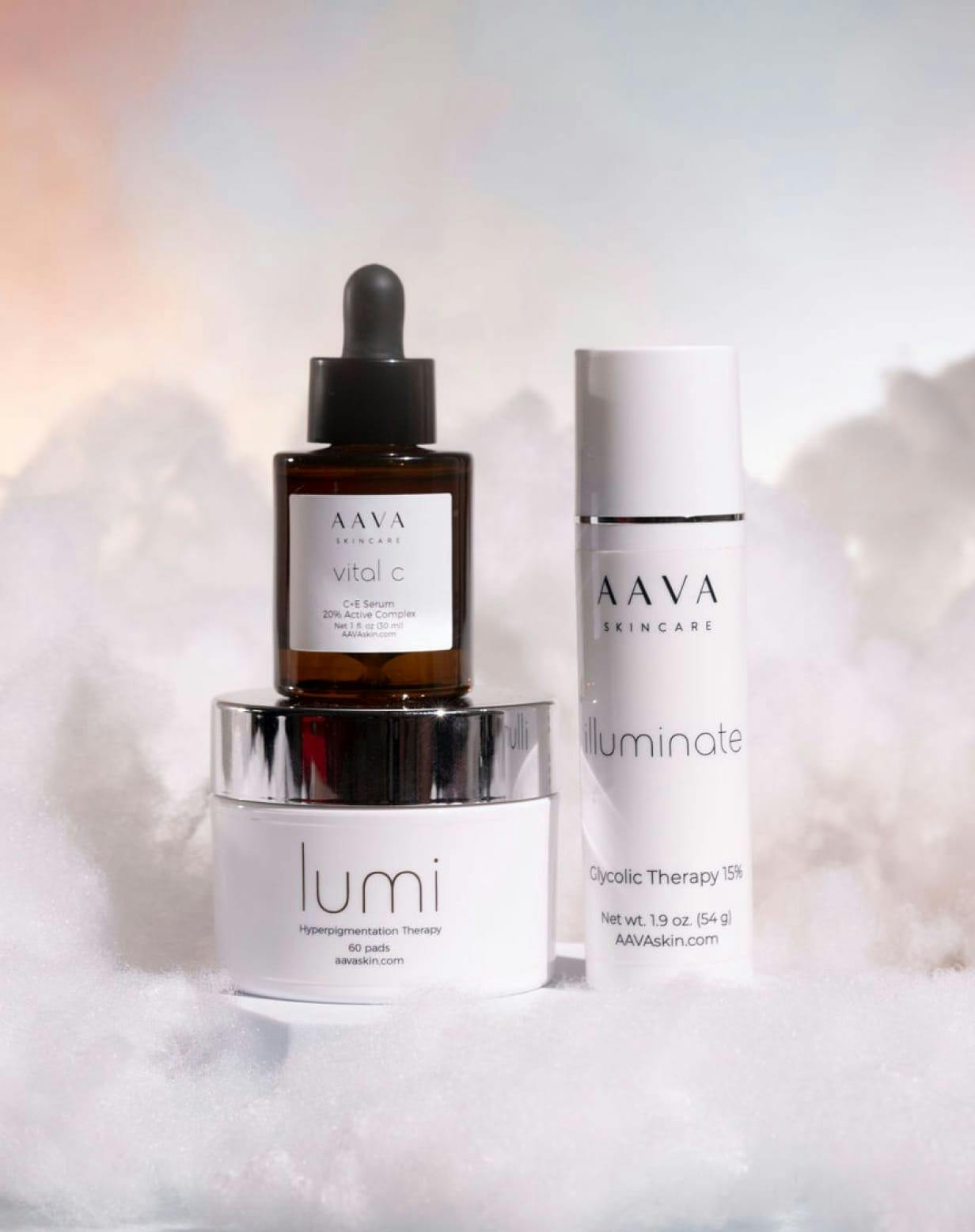 AAVA Skincare products