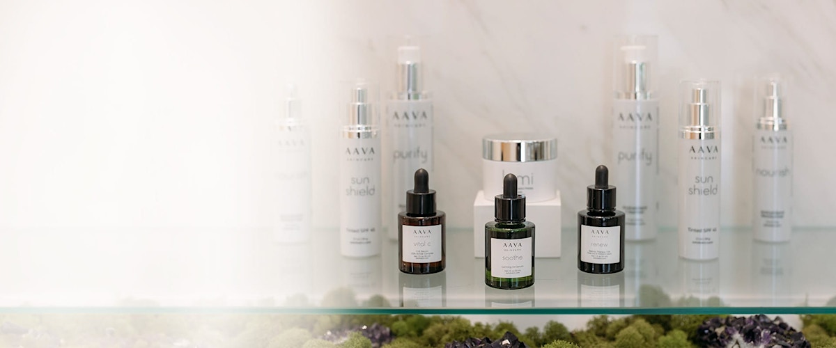 AAVA skincare products