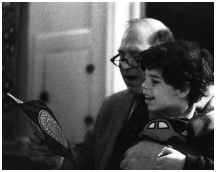 Dr. Oppenheimer as a child on his grandfather's lap