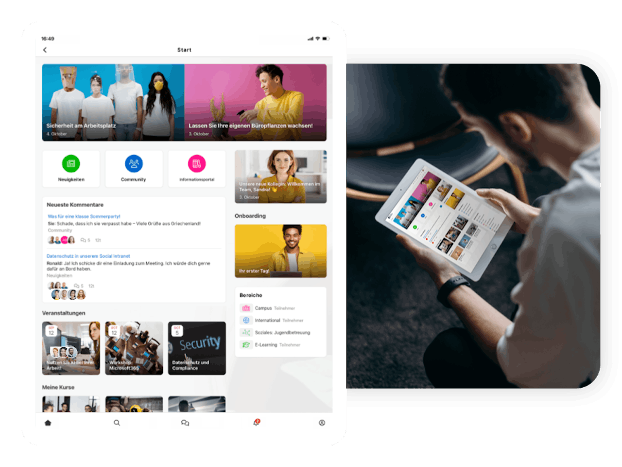 Intranet for employees