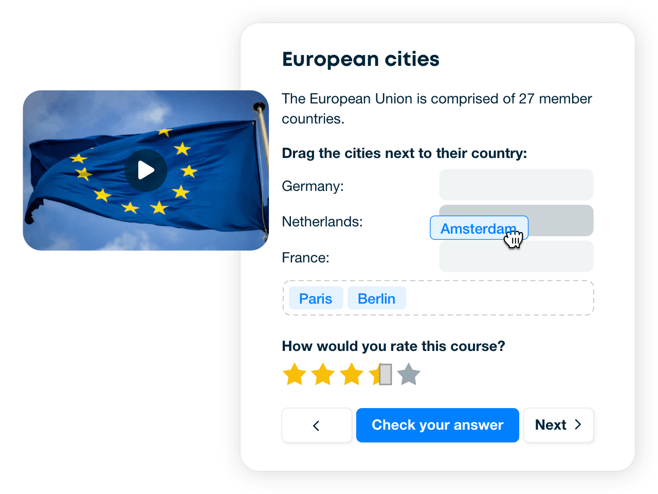 Course interactive content
