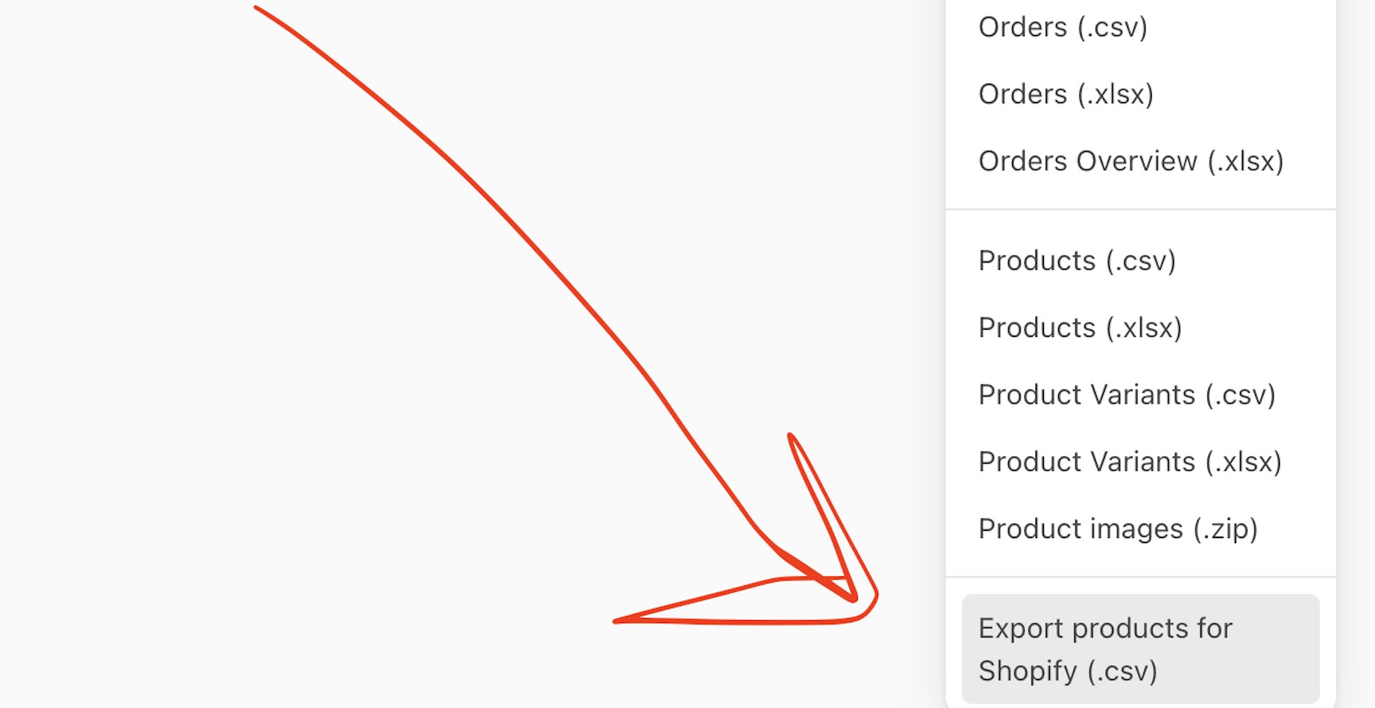 Cover Image for Shopify product data csv export for orders and drops