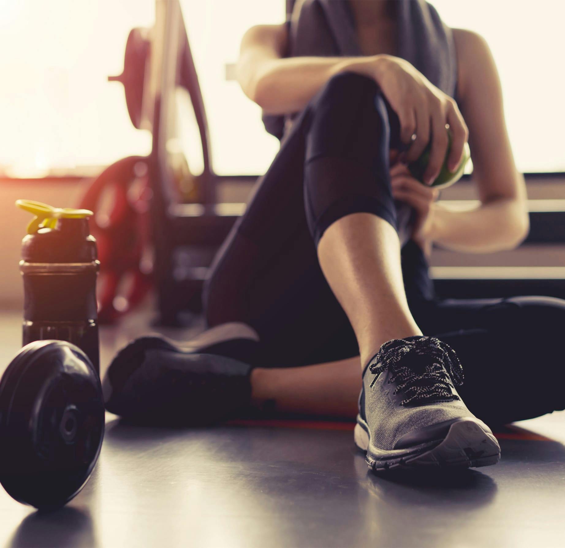 woman sitting on the ground