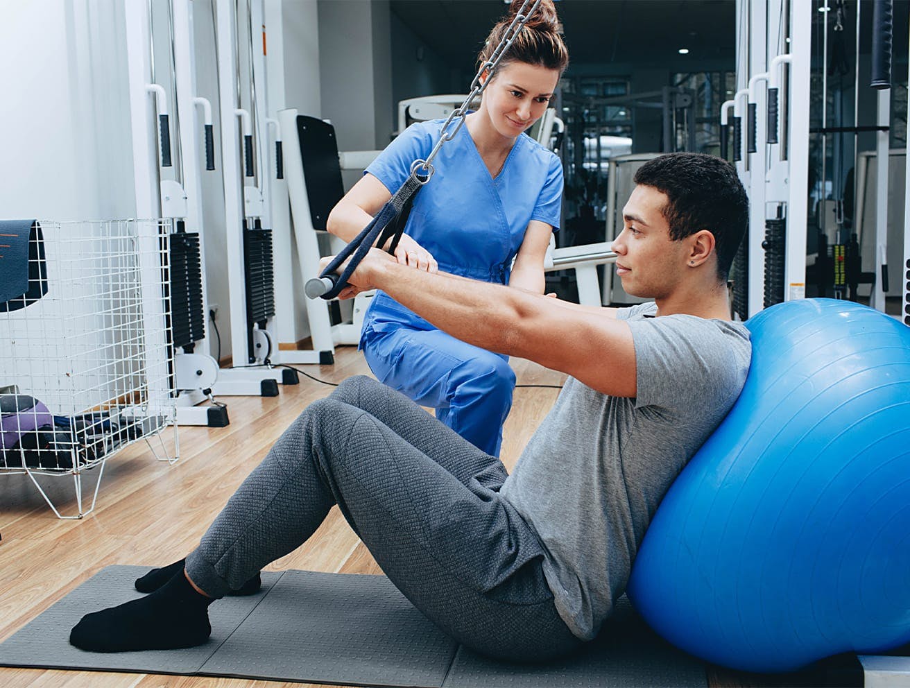 man working out