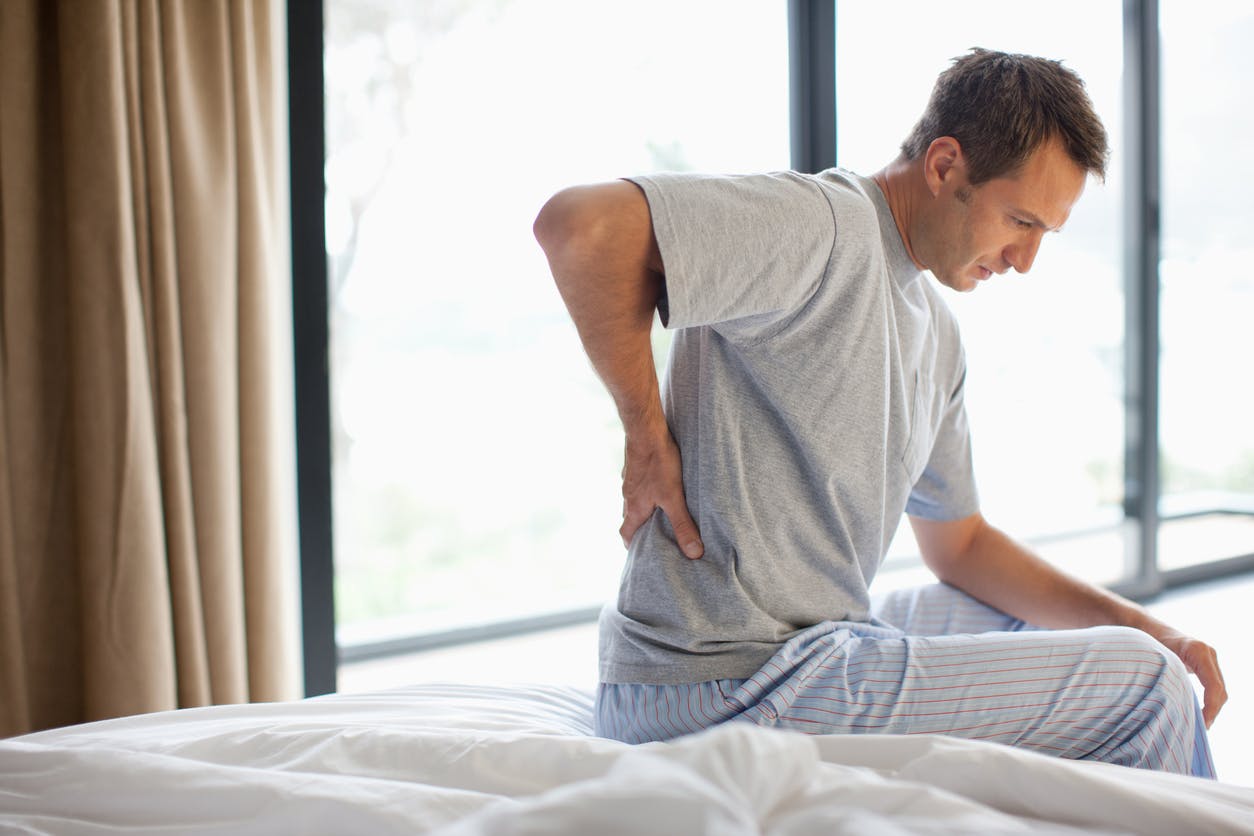 man with back pain