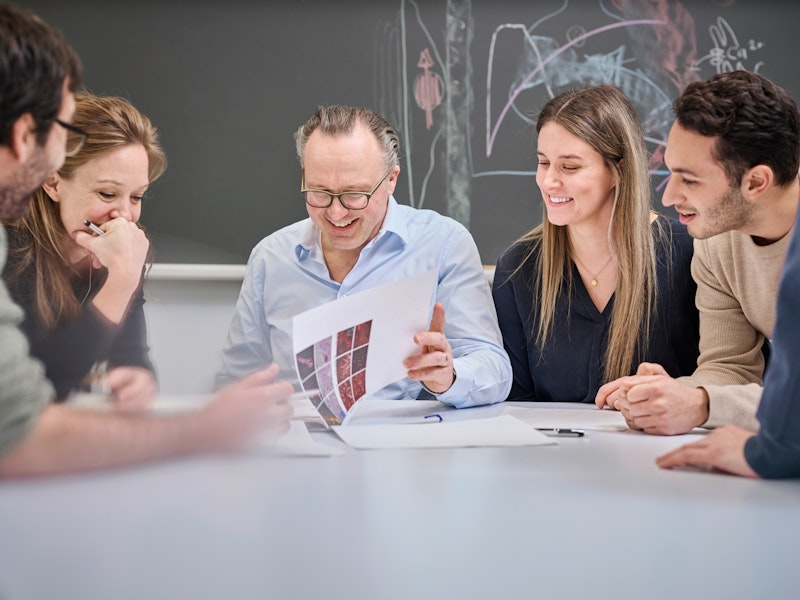 Part of the team in a meeting