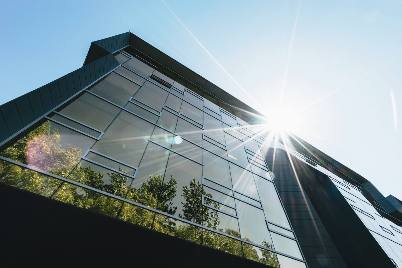 Smart glass reduces the use of air conditioning and space heating in buildings.
