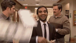 Man throwing money