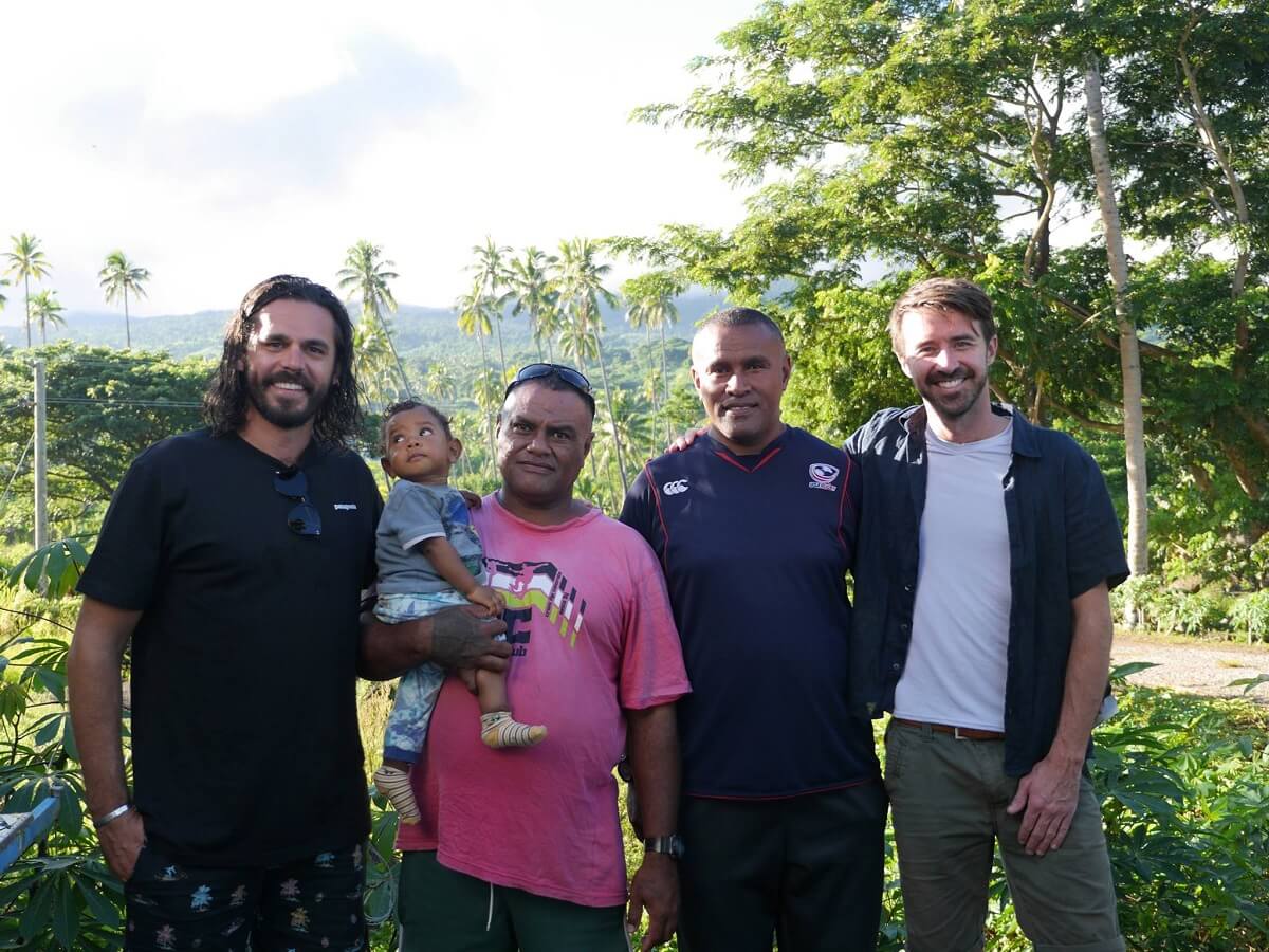 Image of our climates team on the ground working with our neighbours in the pacific