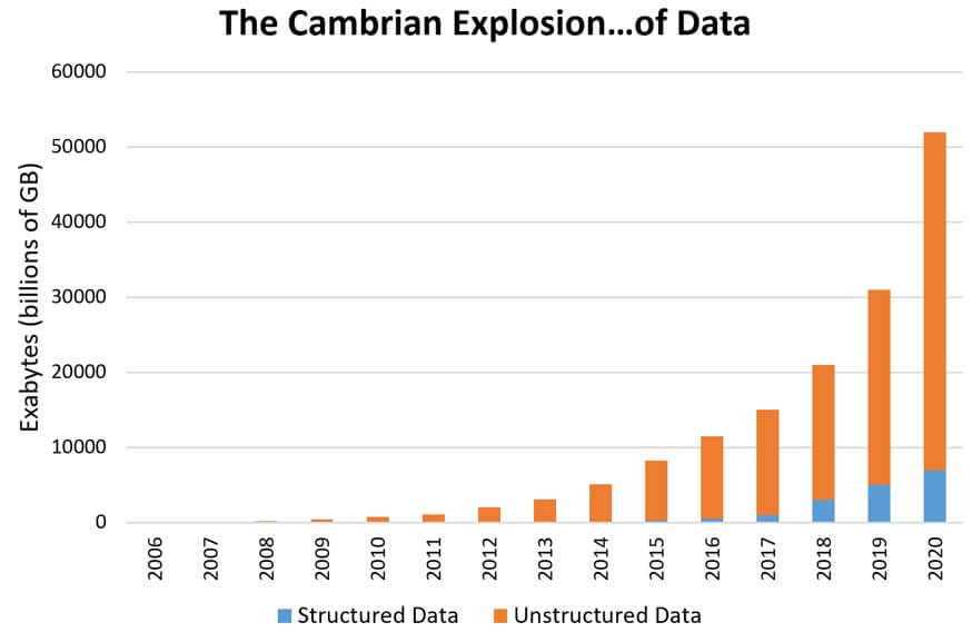 The Cambrian Explosion of data