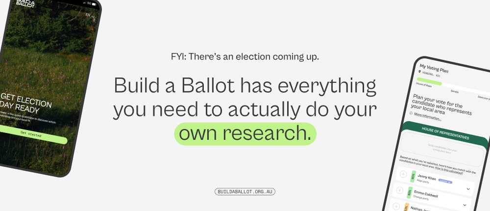 FYI: There's an election coming up. Build a Ballot has everything you need to do your own research.