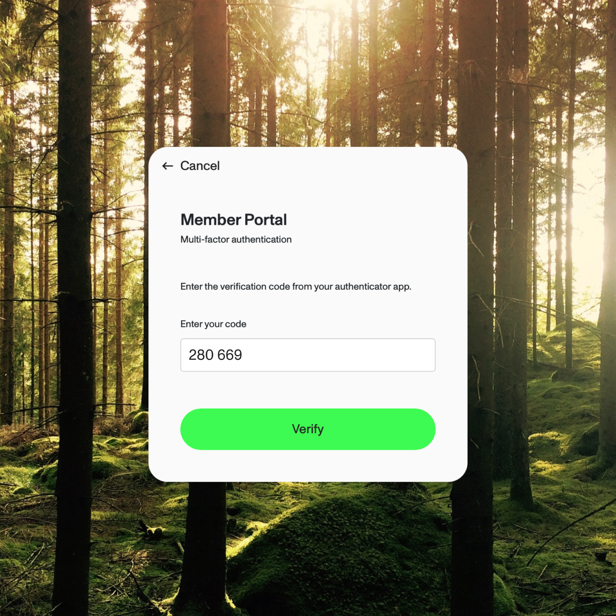 Multi-factor authentication