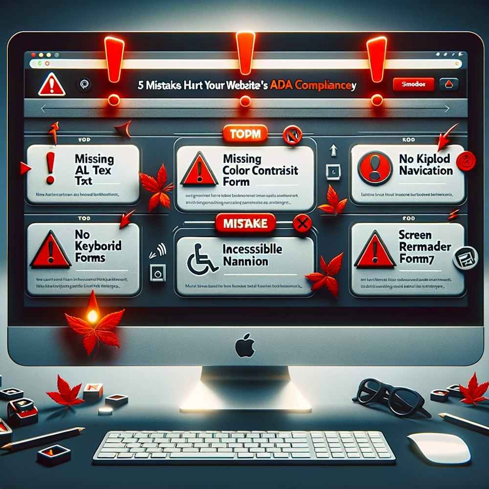 Cover Image for Top 5 Mistakes That Hurt Your Website's ADA Compliance