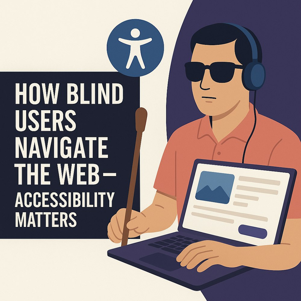 Cover Image for How Blind Users Navigate the Web – Accessibility Matters