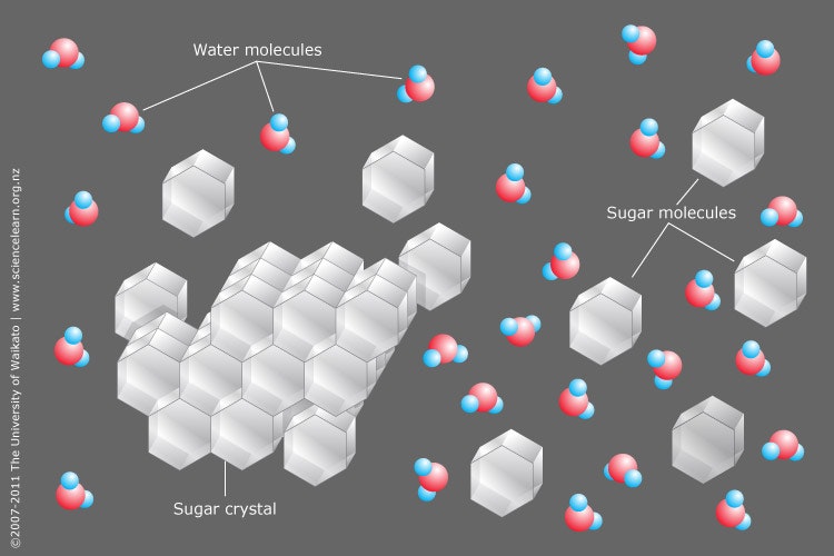 Sugar dissolving in water — Science Learning Hub