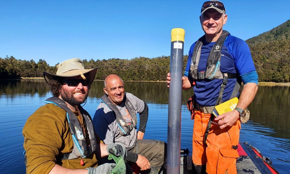 Lake sediment cores – exploring the past