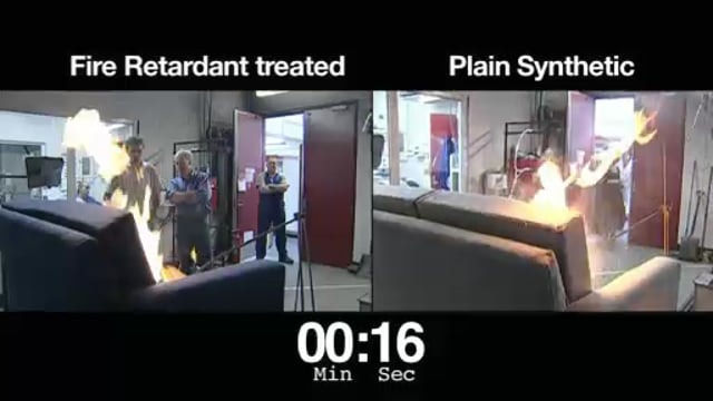 Comparison burning of two sofas — Science Learning Hub