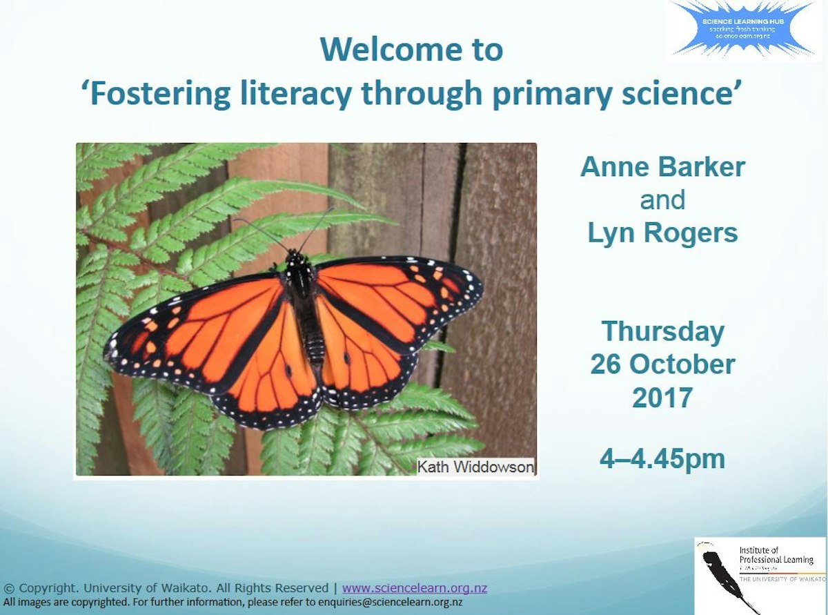 Fostering literacy through primary science – slideshow