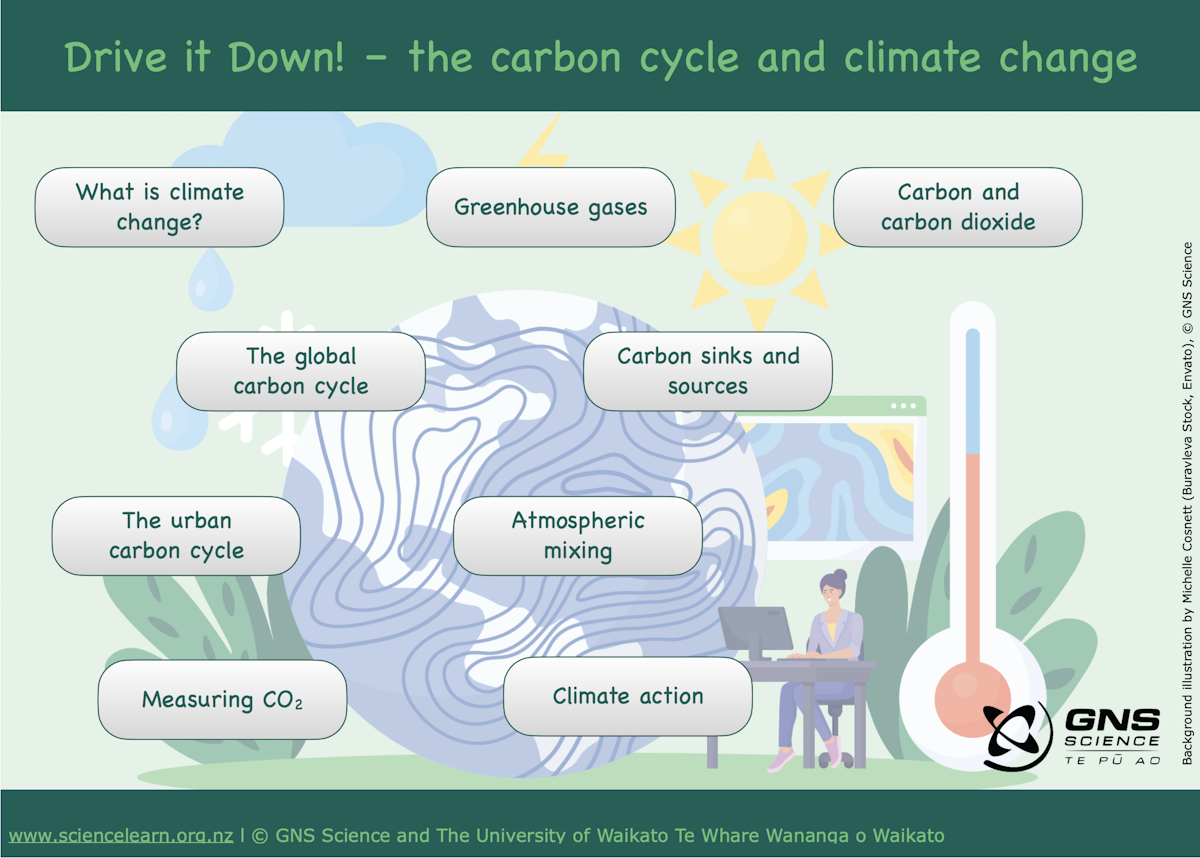Drive it Down! – the carbon cycle and climate change