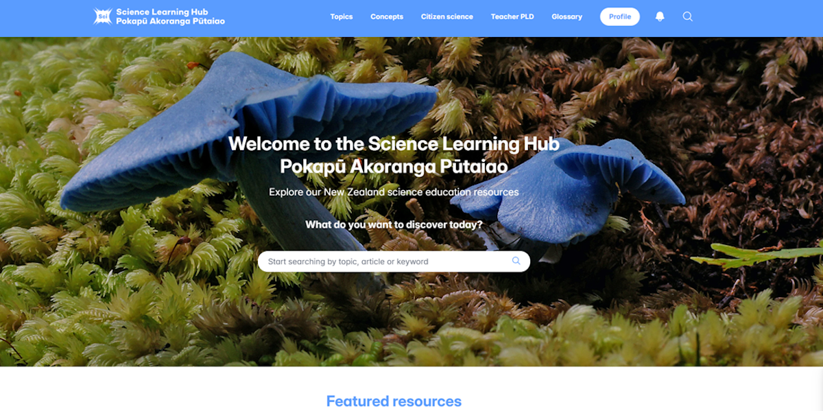 A new look for the Science Learning Hub Pokapū Akoranga Pūtaiao