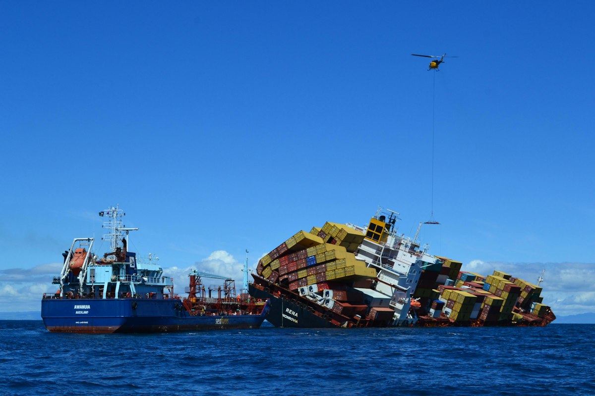 The Rena Pumping fuel from the Rena — Science Learning Hub