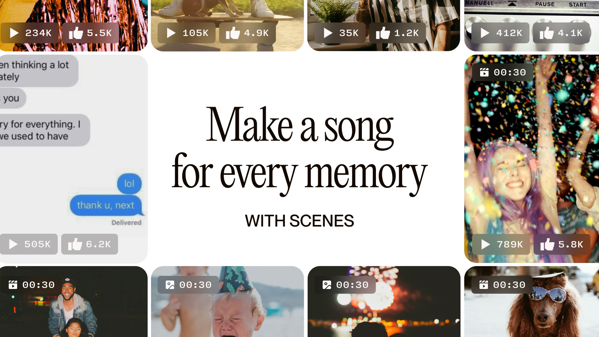 Make a song with Suno Scenes.