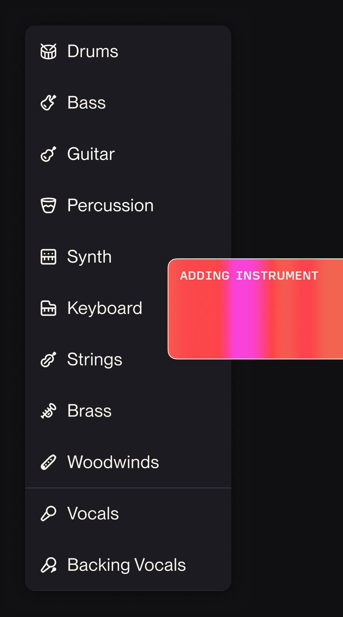 Generate stems