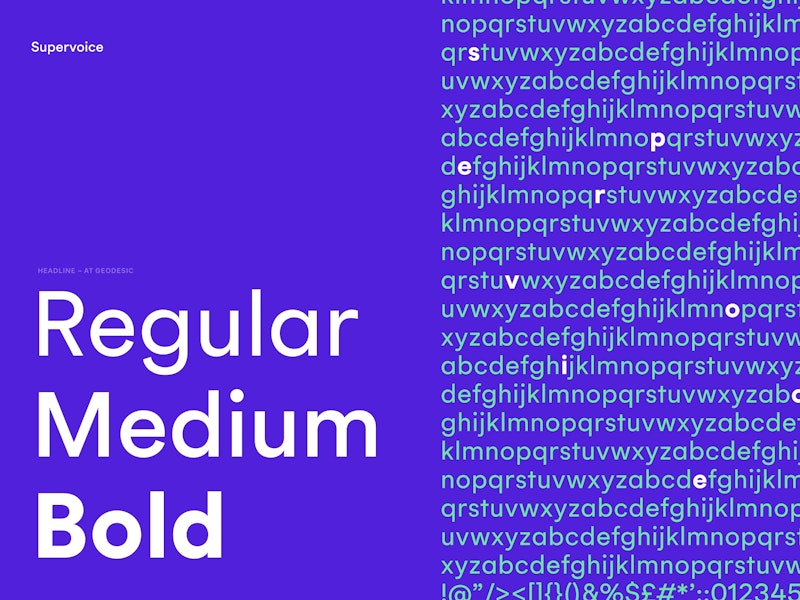 Supervoice Brand Typography