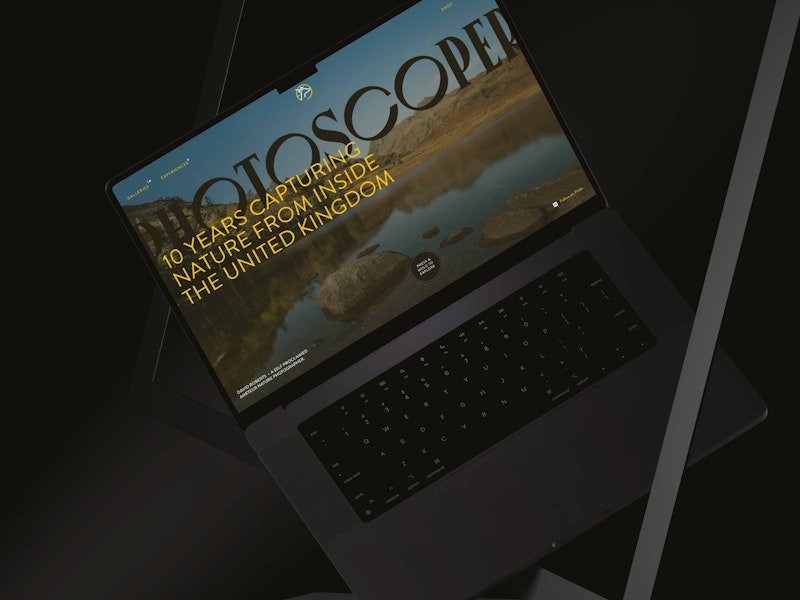 Photoscoper Homepage UI Design