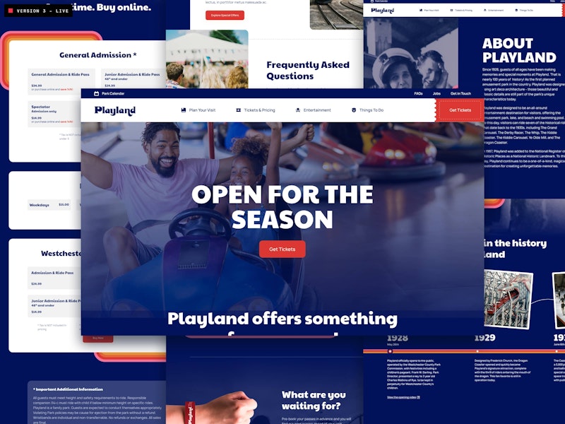 Playland Final Concept UI/UX Design