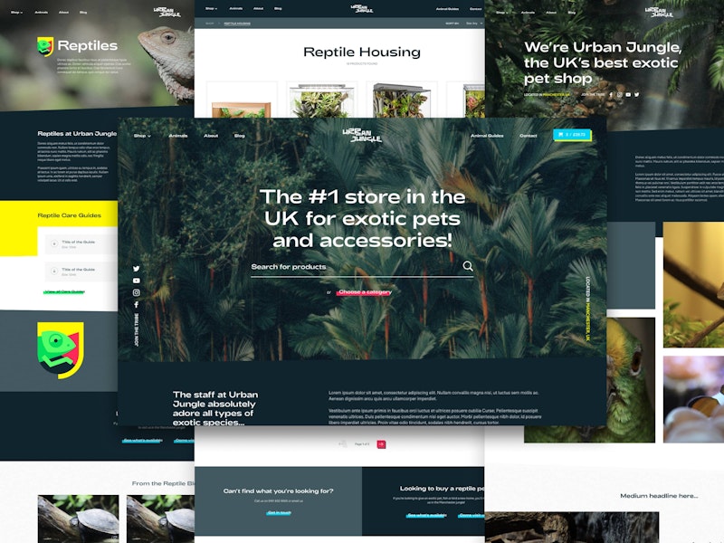Urban Jungle UI/UX Design