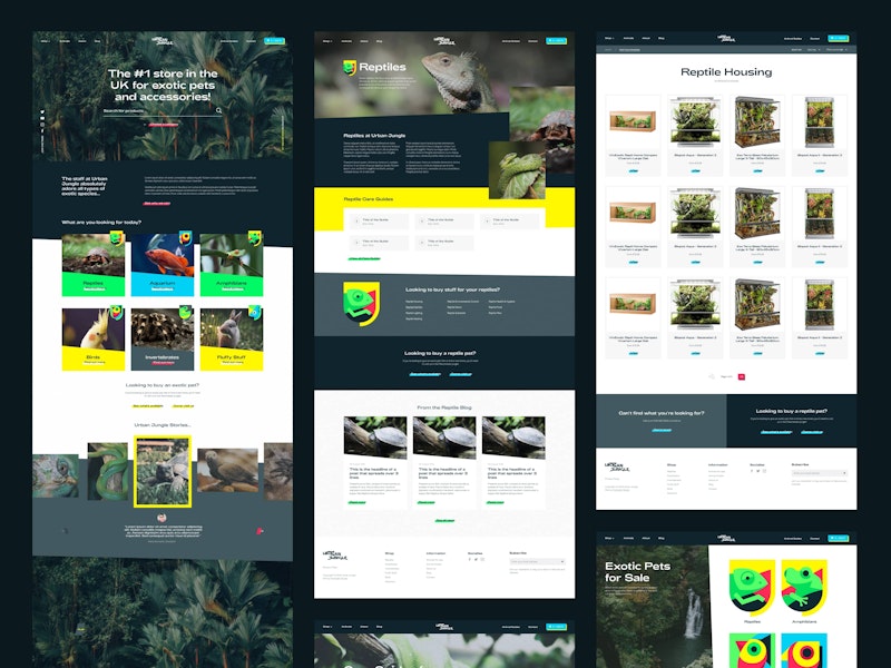 Urban Jungle Ecommerce Website UI/UX Design