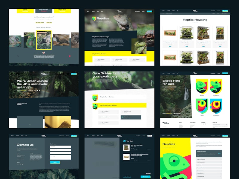 Urban Jungle Ecommerce Website UI/UX Design