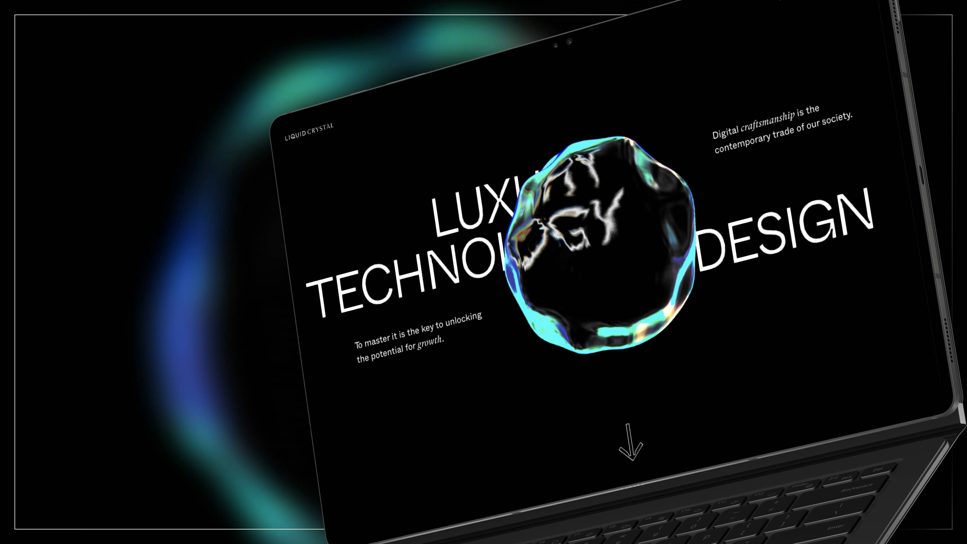 Liquid Crystal Single Page App React Gatsby Development