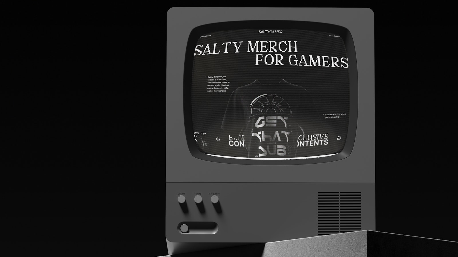 Salty Gamer • Homepage UI/UX Design