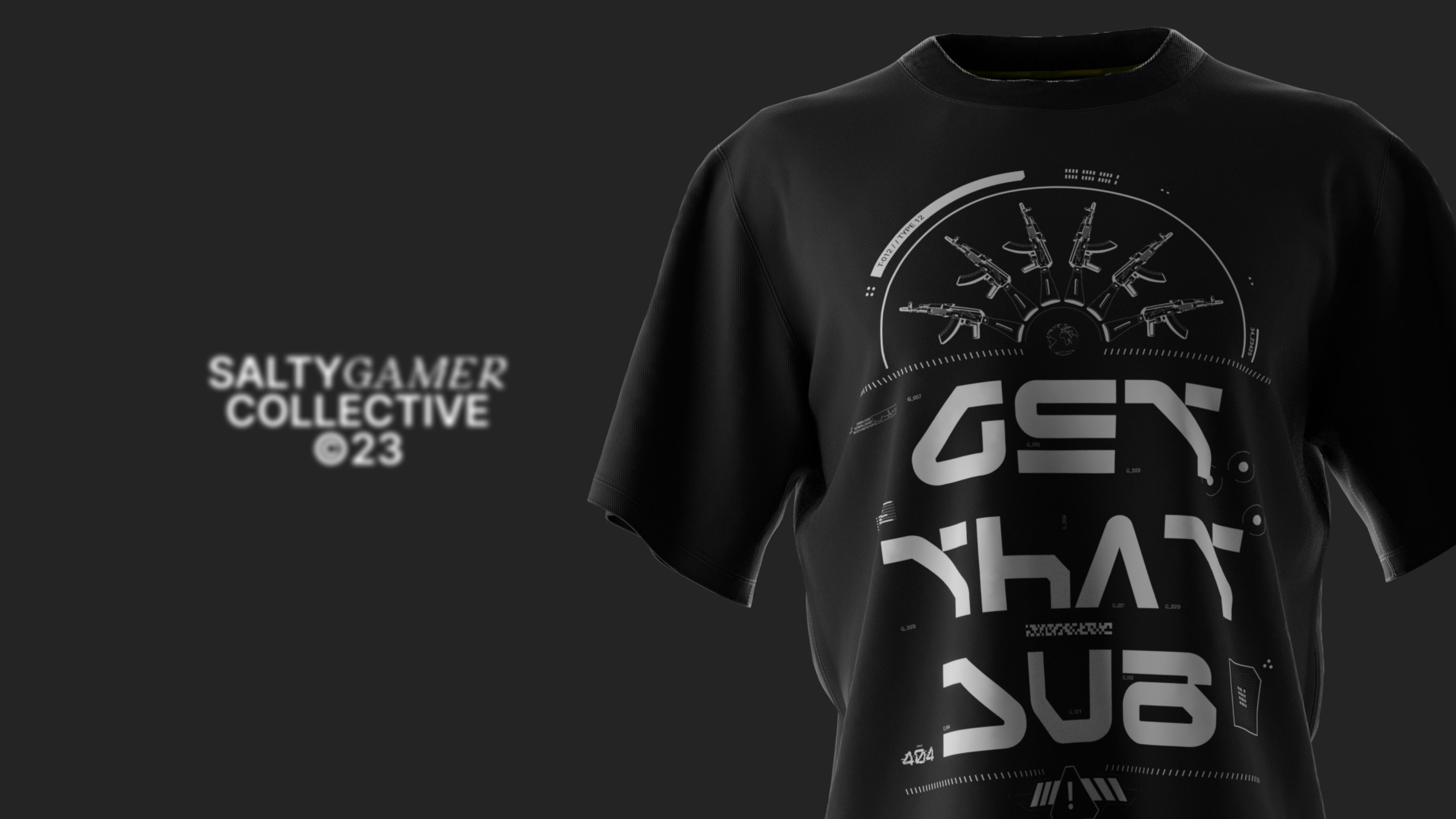 Salty Gamer • First concept t-shirt design