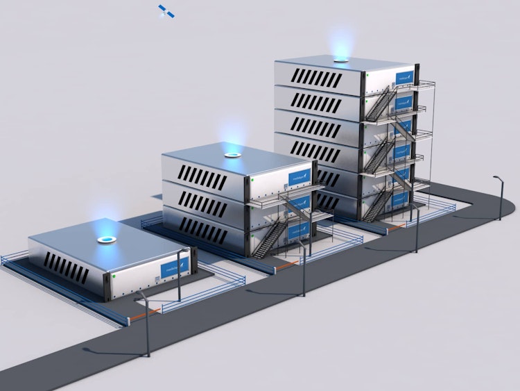 Medialayer 3D Model of Servers for Hosting Platform