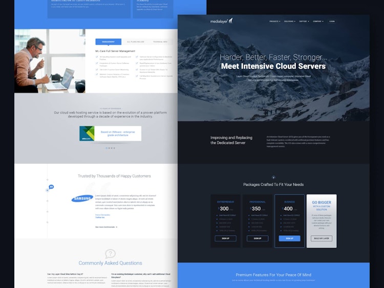 Medialayer Website UI/UX design