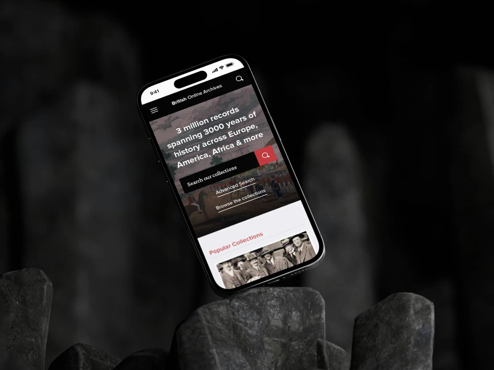 British Online Archives Responsive Website Design