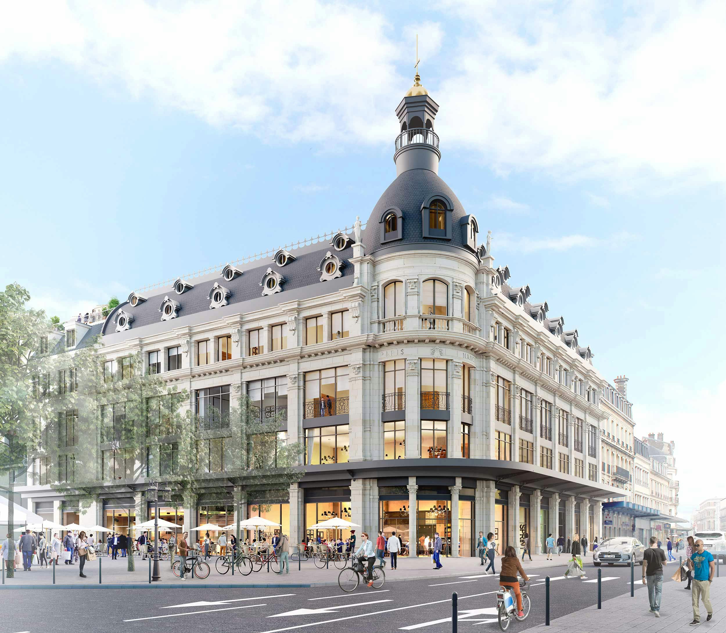 Magasins Réunis - Façade rue