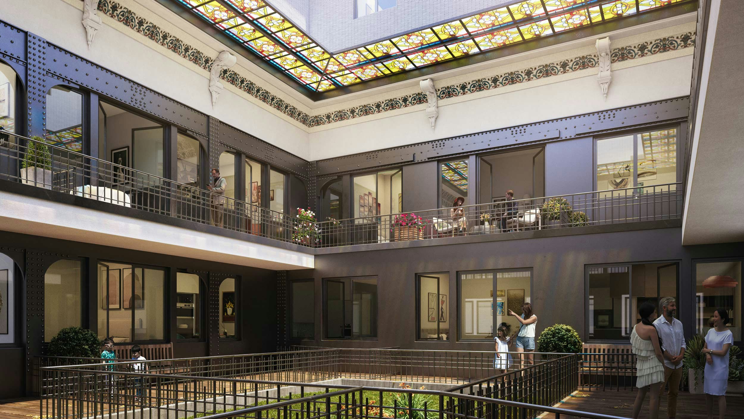 Magasins Réunis - Cour intérieure