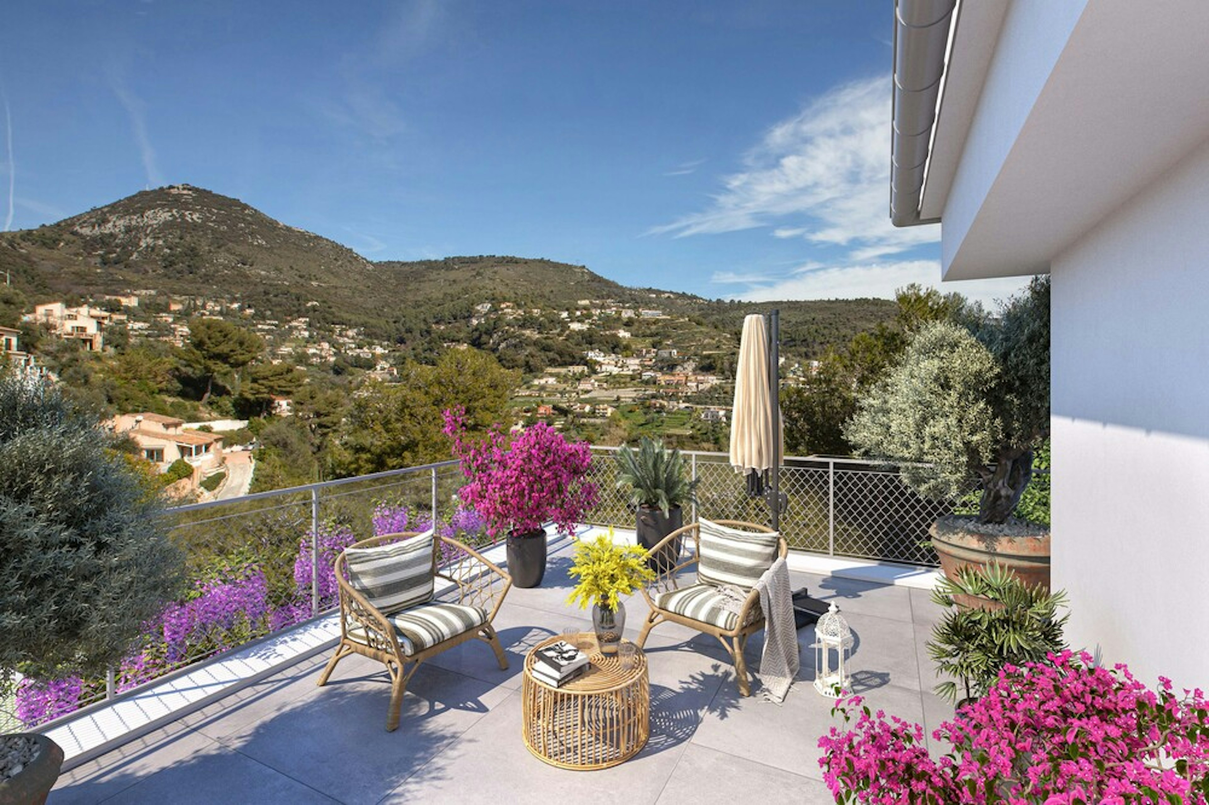 Les Terrasses du Mont - Vue depuis la terrasse